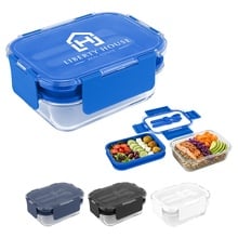 Recycled Double Decker Glass Bento Box