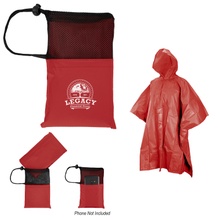 PEVA Poncho With Drawstring Pouch