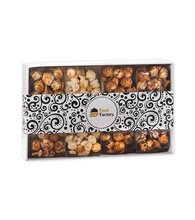 4 Way Contemporary Popcorn Gift Box - Gourmet Popcorn Set