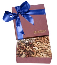 The Chairman Burgundy Gift Box - Cashews, Pistachios, Peanuts and Mixed Nuts