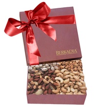 The Chairman Burgundy Gift Box - Cashews, Pistachios, Peanuts and Mixed Nuts