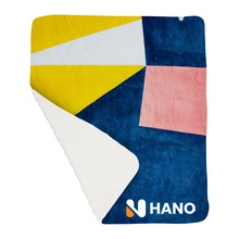 50 X 60 Argyle Knit Sherpa Blanket