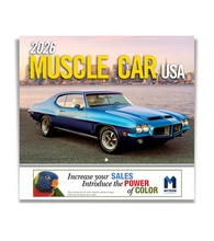 Muscle Car USA Custom Wall Calendar 2026