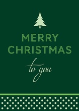 Classic Merry Christmas To You Greeting Card