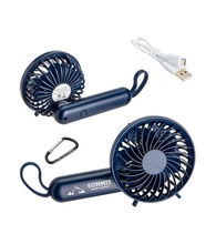 Quiet Breeze Rechargeable Hand Fan with Carabiner