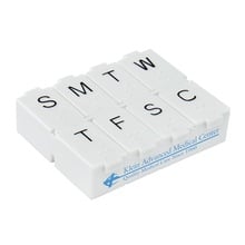 7 Day Pillbox w/Metal Pill Splitter
