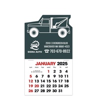 2-Color Stick Up Grid, English (14-Month) Wrecker Shape