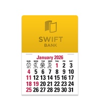 2-Color Stick Up Grid, English (13-Month) Car Shape 2026
