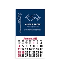 2-Color Stick Up Grid, English (13-Month) Pipe Wrench 2026