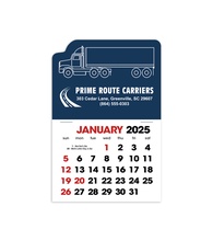 2-Color Stick Up Grid, English (14-Month) Left-Facing Tractor Trailer