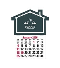 2-Color Stick Up Grid, English (13-Month) House Shape 2026