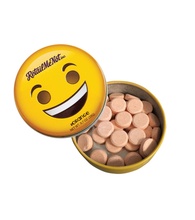 Smiley Face Emoji Tin with Orange Mints