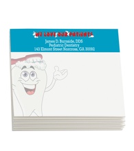 Sticky Note Pads - Happy Tooth 4&quot; x 3&quot; (25 sheets)