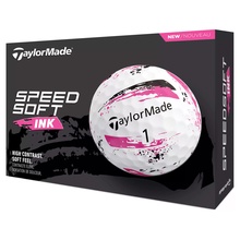 TaylorMade Speedsoft Ink Pink 2024 Golf Balls - 1 Dozen