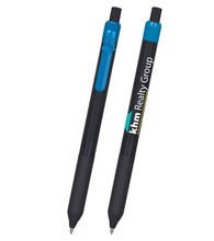 Alamo Black Barrel Pen with Football Clip