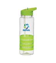 24 oz. Tritan Banded Gripper Bottle With Straw