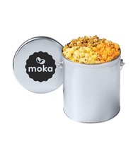 3 Way Butter, Cheddar Cheese, Caramel Popcorn Tin - 1 Gallon