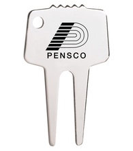 Silver-Tone Custom Divot Repair Tool