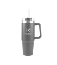 30 oz. Acropolis Vacuum Insulated Travel Mug with Straw - 24 Hour Rush