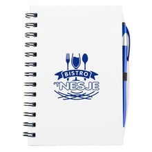 Plastic Spiral Bound Journal with pen