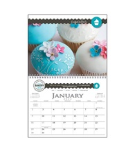 Custom Photo Wall Calendar With Banner Ad (Glossy Paper)