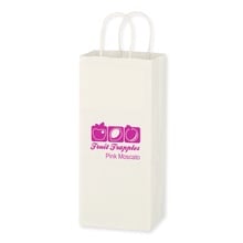 Kraft Paper White Wine Bag - 5.25" x 13"
