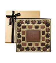 Gift Box with Custom Milk Chocolate Centerpiece (Thank You)