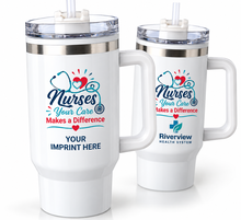 Nurses 40 oz. Stainless Steel Travel Mug with Personalization