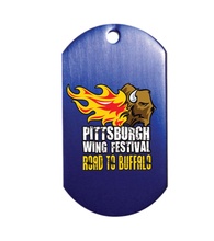 Metal Dog Tag with 23.5&quot; Chain - Full Color Imprint
