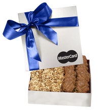 The Chairman Silver Gift Box - Almond Butter Crunch & Cashew Caramel Turtles
