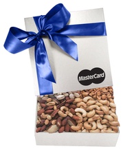 The Chairman Silver Gift Box - Cashews, Pistachios, Peanuts and Mixed Nuts