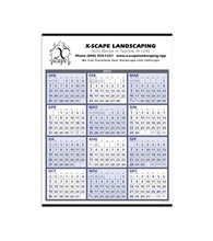 Span-A-Year Calendar (White and Blue)