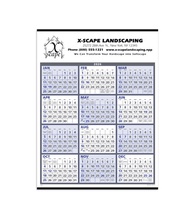 Span-A-Year Calendar (White and Blue) 2026