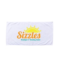 Coastal Beach Towel White