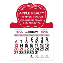 Adhesive Peel-N-Stick Apple Shape 2026 Calendars