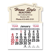 Adhesive Peel-N-Stick House Shape 2026 Calendars