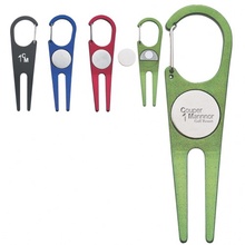 Custom Aluminum Divot Tool with Ball Marker