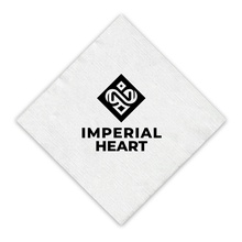 1-Ply White Beverage Napkin - Linen Embossed