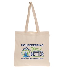 Housekeepers Cotton Tote Bag Gift (personalization available)