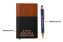 Regatta Horizons Pocket Calendar - 2027 with Celena Stylus Soft Touch Copper Pen