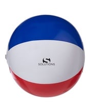 10" Patriotic Red, White And Blue Beach Ball