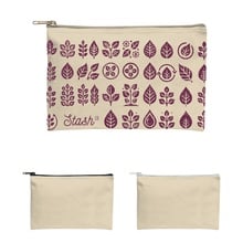 Recycled Canvas Zippered Pouch