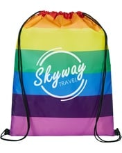Pride Rainbow Drawstring Bag
