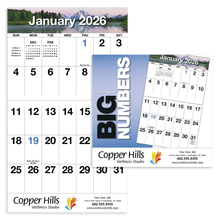 Big Numbers Wall Calendar