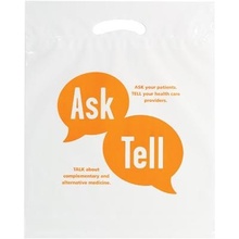 Biodegradable Plastic Die Cut 12" x 16" x 3"Bag with Imprint