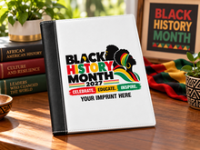 Black Heritage Custom Cover Manager Date Log Planner-2027