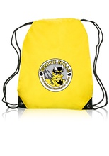 Black Trim Drawstring Bag