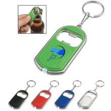 Logo Bottle Opener Key Chain with LED Light
