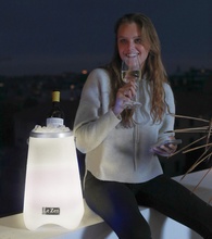 Le Zen Cooler & Wireless Speaker With Led Mood Light