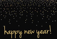 Classic Confetti Happy New Year Greeting Card